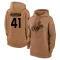 Women's Los Angeles Dodgers Daniel Hudson Brown 2023 Salute to Service Pullover Hoodie